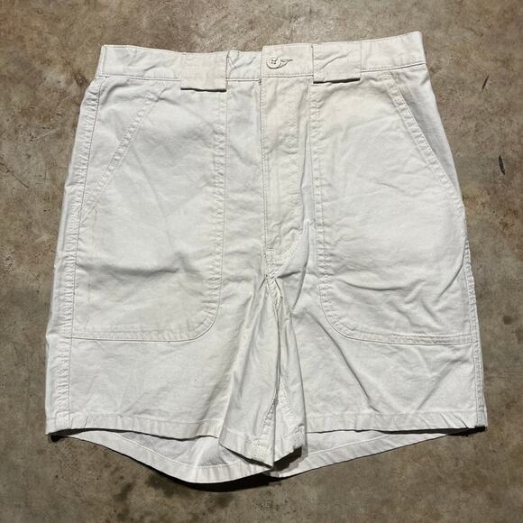 Vintage 90s Sun Coast Outfitters Cream Shorts 27x4.5 - Picture 1 of 3
